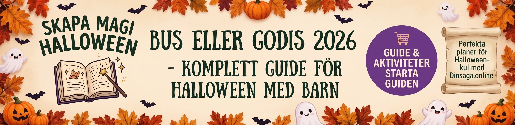 Bus eller godis 2026 – Halloween med barn