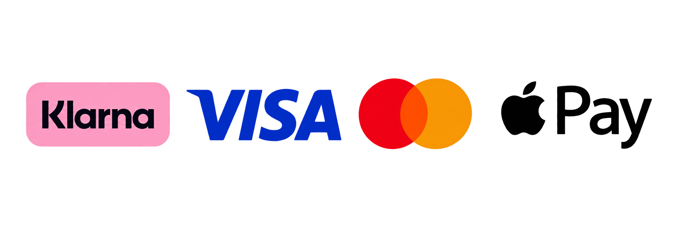 Klarna, Visa, Mastercard och Apple Pay